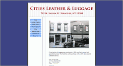 Desktop Screenshot of citiesleatherandluggage.com